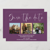 Pflaumenpaare Fotos Hochzeit Das Datum speichern Save The Date (Vorne/Hinten)