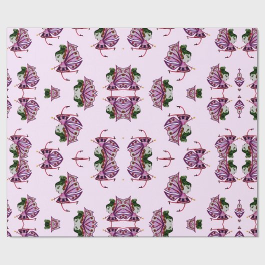 Pflaumenpapier Geschenkpapier (Flach)