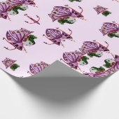 Pflaumenpapier Geschenkpapier (Ecke)