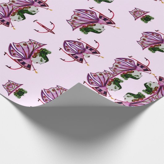 Pflaumenpapier Geschenkpapier (Ecke)