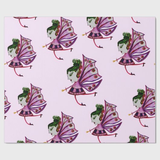 Pflaumenpapier Geschenkpapier (Flach)