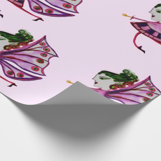 Pflaumenpapier Geschenkpapier (Ecke)