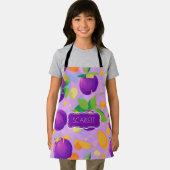 Pflaumenpastel Personalisiertes Muster Schürze (Insitu)