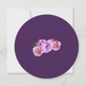 Pflaumenpastellpastellfarben Pink violette Bauern Einladung (Rückseite)