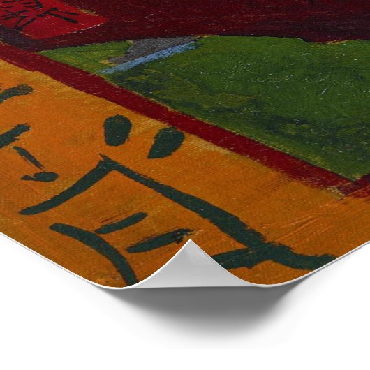 Pflaumenplakat Poster (Ecke)