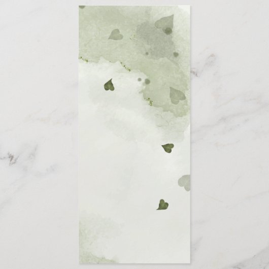 Pflaumenrosa Blume Menükarte (Rückseite)