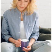 PflaumenRuhe - Elegante Pflaume Aquamarine Tasse