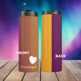 Pflaumensonnenschlauch mit Herzschlauch Thermosbecher