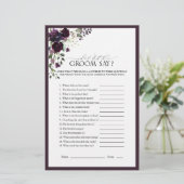 Pflaumenspiel Lila Brautparty (Stehend Vorderseite)