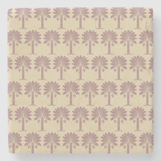 Pflaumenspülung Steinuntersetzer (Vorderseite)