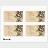 Pflaumenstau oder -c$einmachen rechteckiger aufkleber (Blatt)