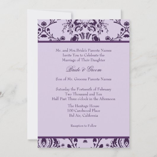 Pflaumenstauscher Einladung (Rückseite)