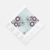 Pflaumensträucher aus asiatischem Blumenstrauß Serviette (Ecke)