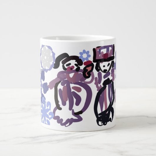 Pflaumentanz  Jumbo-Tasse (Vorderseite)