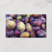 PflaumenVisitenkarten für Bauer/Züchter Visitenkarte (Rückseite)