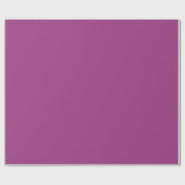 Pflaumenwein Lila Frühling Saison Solid Color Geschenkpapier (Flach)