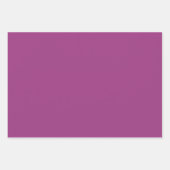 Pflaumenwein Lila Frühling Saison Solid Color Geschenkpapier Set (Vorderseite 3)