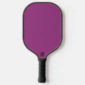 Pflaumenwein Lila Frühling Saison Solid Color Pickleball Schläger (Rückseite)