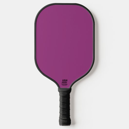Pflaumenwein Lila Frühling Saison Solid Color Pickleball Schläger (Vorderseite)