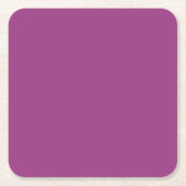 Pflaumenwein Lila Frühling Saison Solid Color Rechteckiger Pappuntersetzer (Vorderseite)