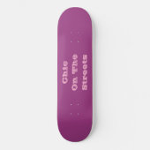 Pflaumenwein Lila Frühling Saison Solid Color Skateboard (Vorderseite)