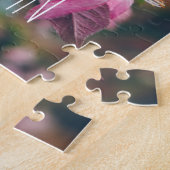 Pflaumenzweig mit rosa Blume Puzzle (Seite)