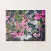 Pflaumenzweig mit rosa Blume Puzzle (Horizontal)