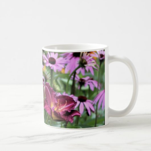 PflaumeTaglilien u. Echinacea Kaffeetasse (Rechts)