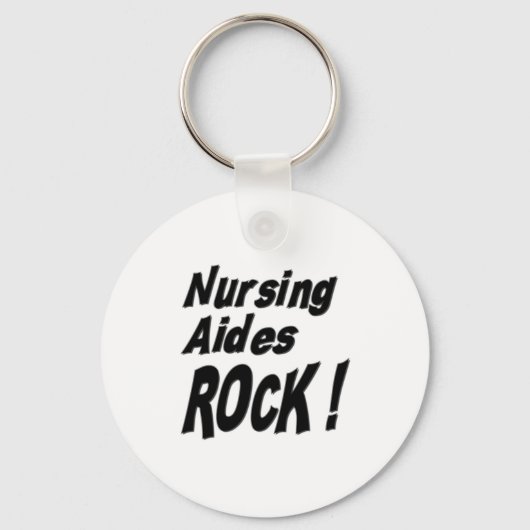 Pflege Aides Rock! Schlüsselanhänger (Vorderseite)