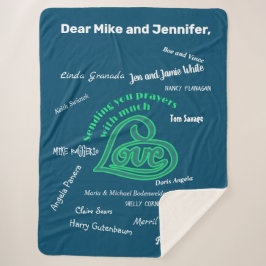 Pflege Blanket mit Liebe und Gebeten Sherpadecke