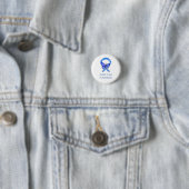 Pflege Blue Awareness Ribbon Custom Button (Beispiel)