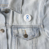 Pflege Blue Awareness Ribbon Custom Button (Beispiel)