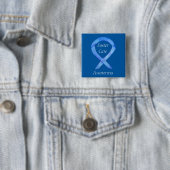 Pflege Blue Awareness Ribbon Custom Button (Beispiel)