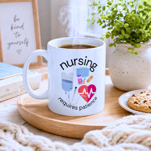 Pflege braucht Geduld Kaffeetasse