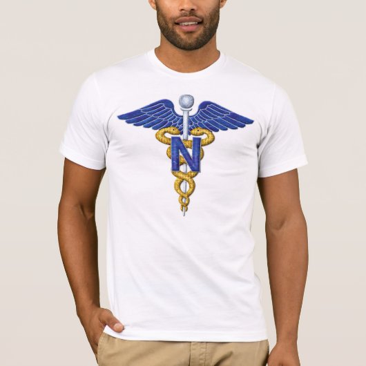 Pflege Caduceus T-Shirt (Vorderseite)