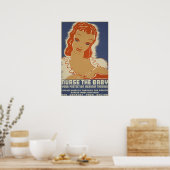 Pflege das Baby WPA Poster (Küche)