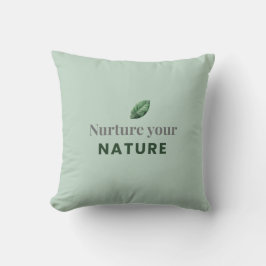Pflege Deine Natur - Minimale Motivationskissen Kissen