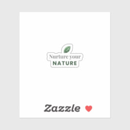 Pflege Deine Natur Minimaler Motivationsaufkleber Aufkleber