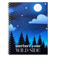 Pflege deine wilde Seite - Mond. Stars und Pinienb