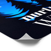 Pflege deine wilde Seite - Mond. Stars und Pinienb Poster (Ecke)