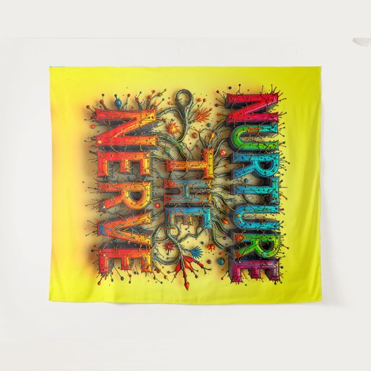 Pflege der Nervengröße Wandteppich (Vorderseite (Horizontal))