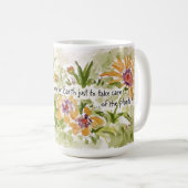 Pflege der Tasse der Pflanze (VorderseiteRechts)