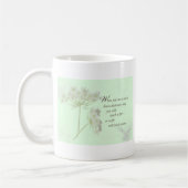 Pflege der Touch ein Leben mit wilden Blume Kaffeetasse (Links)