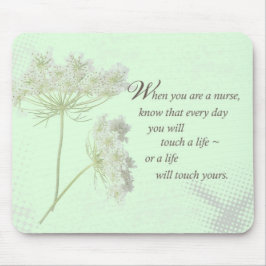 Pflege der Touch ein Leben mit wilden Blume Mousepad