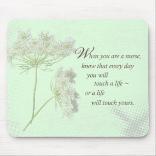 Pflege der Touch ein Leben mit wilden Blume Mousepad