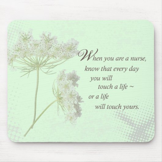 Pflege der Touch ein Leben mit wilden Blume Mousepad (Vorne)