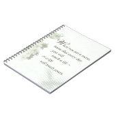 Pflege der Touch ein Leben mit wilden Blume Notizblock (Linke Seite)