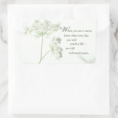 Pflege der Touch ein Leben mit wilden Blume Rechteckiger Aufkleber (Tasche)