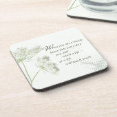 Pflege der Touch ein Leben mit wilden Blume Untersetzer (Linke Seite)