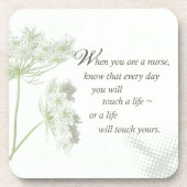 Pflege der Touch ein Leben mit wilden Blume Untersetzer (Vorderseite)